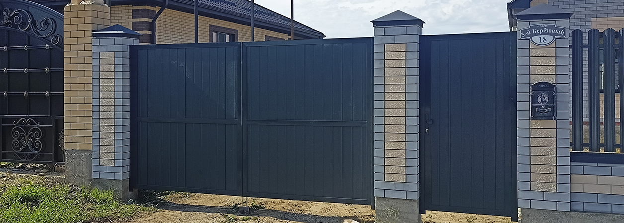 Въездные ворота в Армавире под ключ